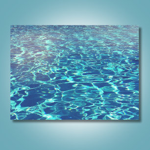 Papel de seda de agua ondulada de piscina Designer