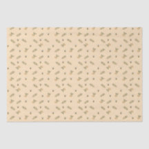 Papel de seda de almendra pastel de vegetación de