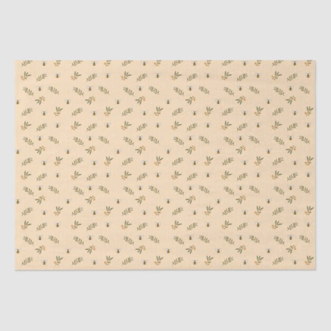 Papel de seda de almendra pastel de vegetación de  (Anverso)