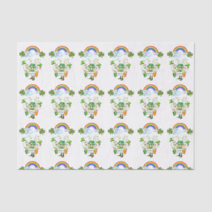 Papel de seda de arcoíris del Día de San Patricio