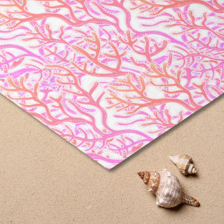 Papel de seda de arrecife de coral rosa vibrante