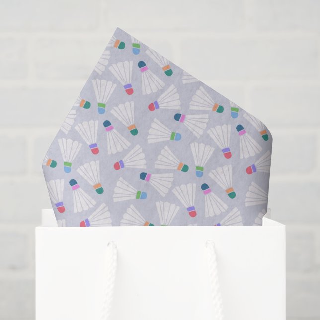 Papel de seda de bádminton, regalo de cumpleaños d (Bolsa de regalo)