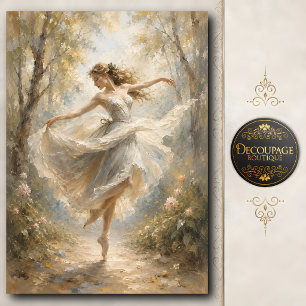 Papel de seda de bailarina de ballet del bosque