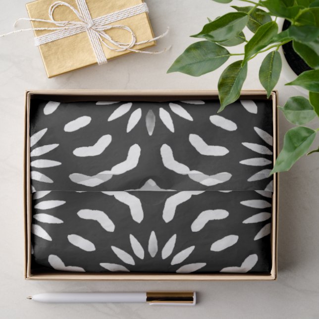 Papel de seda de baldosas mediterráneas en blanco  (Regalo )