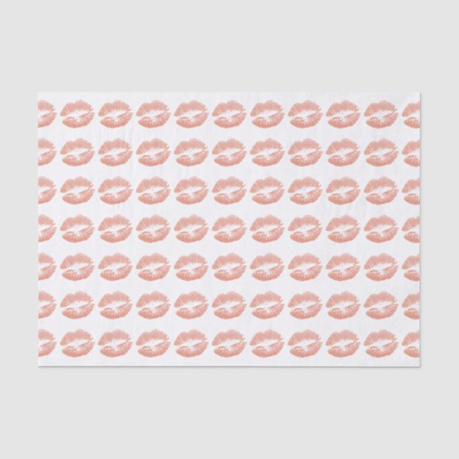 Papel de seda de beso de champán (Anverso)
