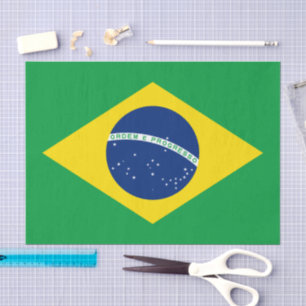 Papel de seda de Brasil, papel de seda de la bande