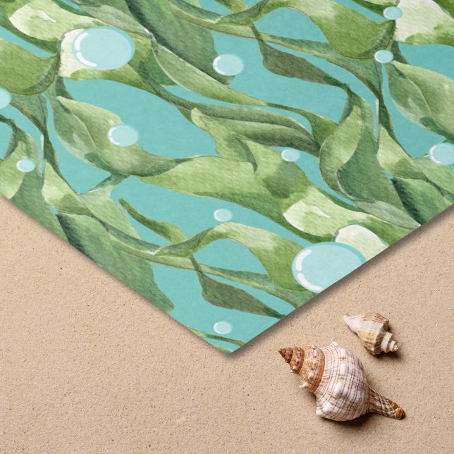 Papel de seda de burbujas de océano de hierba mari (Seagrass Bubble Escape Tissue Paper)
