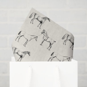 Papel de seda de caballo para bolsas de regalo y m