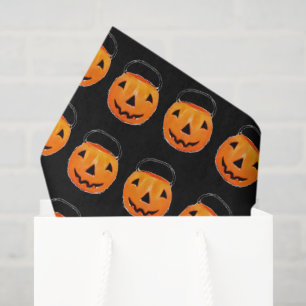 Papel de seda de calabazas de Halloween para truco