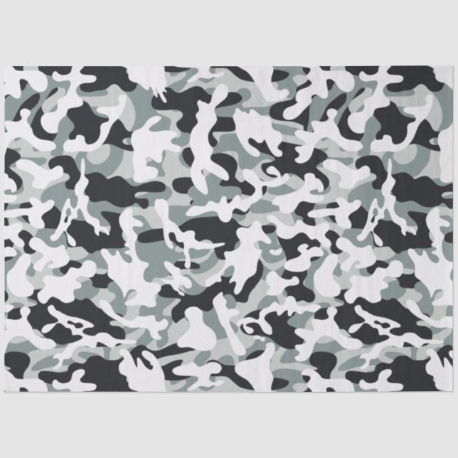 Papel de seda de camuflaje de nieve (Anverso)