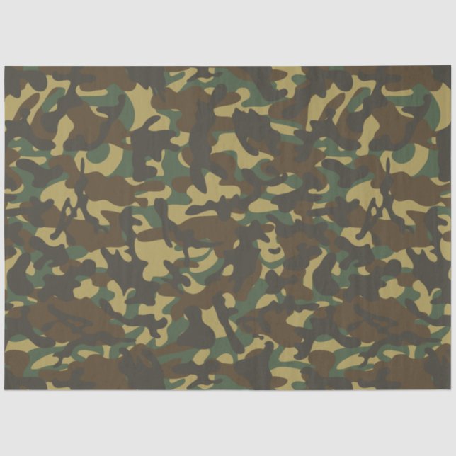 Papel de seda de camuflaje forestal (Anverso)