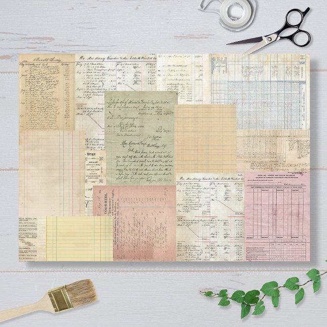 Papel de seda de cartas y libros de contabilidad (Subido por el creador)