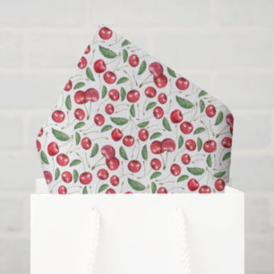 Papel de seda de cerezas