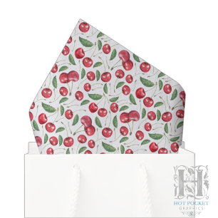 Papel de seda de cerezas