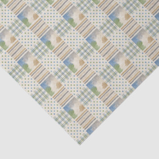 Papel de seda de colcha de patchwork pastel