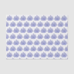 Papel de seda de coral azul estilizado vintage #2