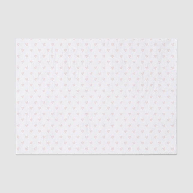 Papel de seda de corazón rosa (Anverso)