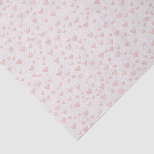 Papel de seda de corazones pastel (Detalle)