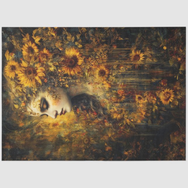 Papel de seda de creación de brasas de otoño (Anverso)