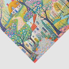 Papel de seda de cuadrados de campo bonito.
