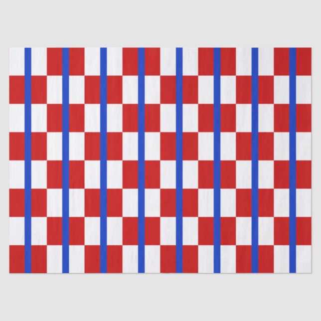 Papel de seda de cuadros patrióticos (Anverso)