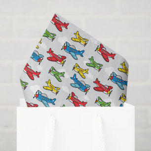 Papel de seda de decoupage de avión, avión de avia