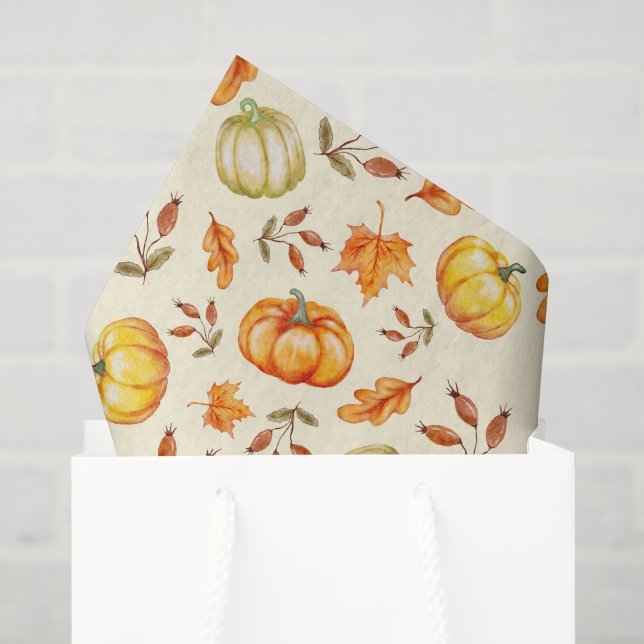 Papel de seda de decoupage de calabaza, Día de Acc (Bolsa de regalo)