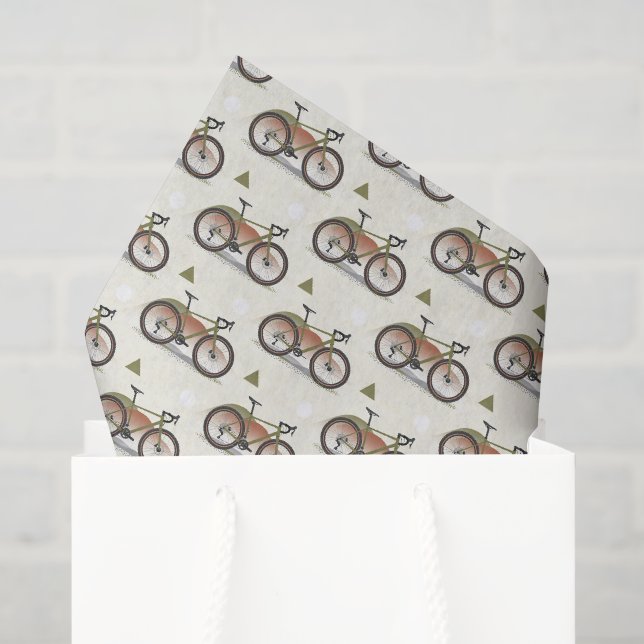 Papel de seda de decoupage de ciclismo, bicicleta (Bolsa de regalo)