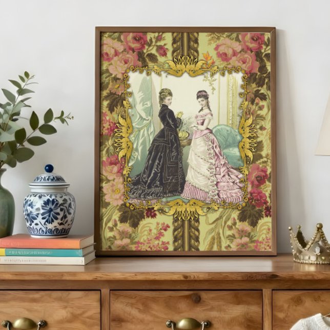 Papel de seda de decoupage de moda floral francesa (Subido por el creador)