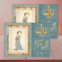 Papel de seda de decoupage de moda Regencia Aqua
