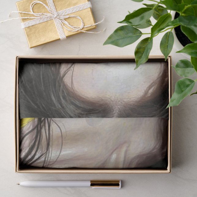 Papel de seda de decoupage de mujer botánica boho (Regalo )