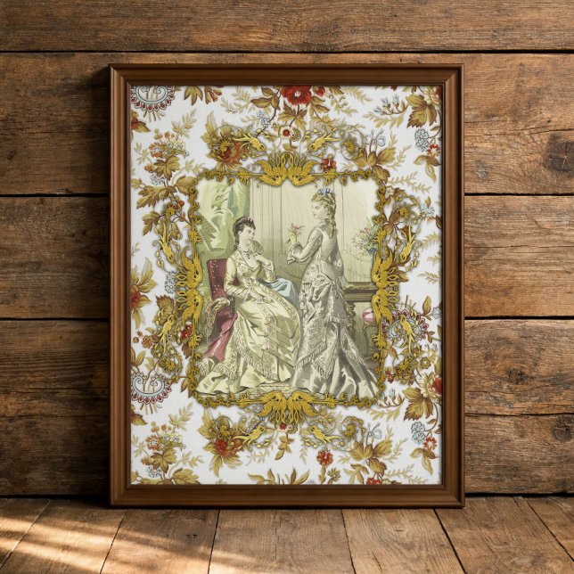 Papel de seda de decoupage floral de moda francesa (Subido por el creador)