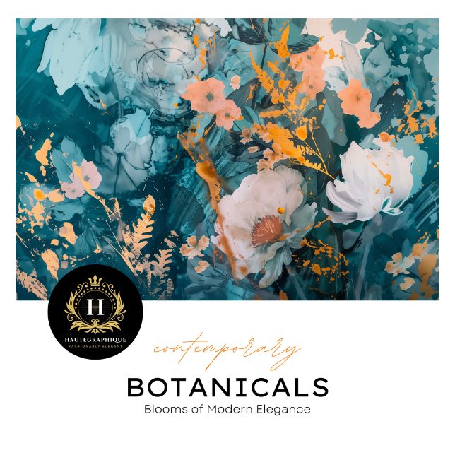 Papel de seda de decoupage floral moderno (Subido por el creador)