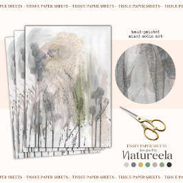 Papel de seda de decoupage gris abstracto elegante