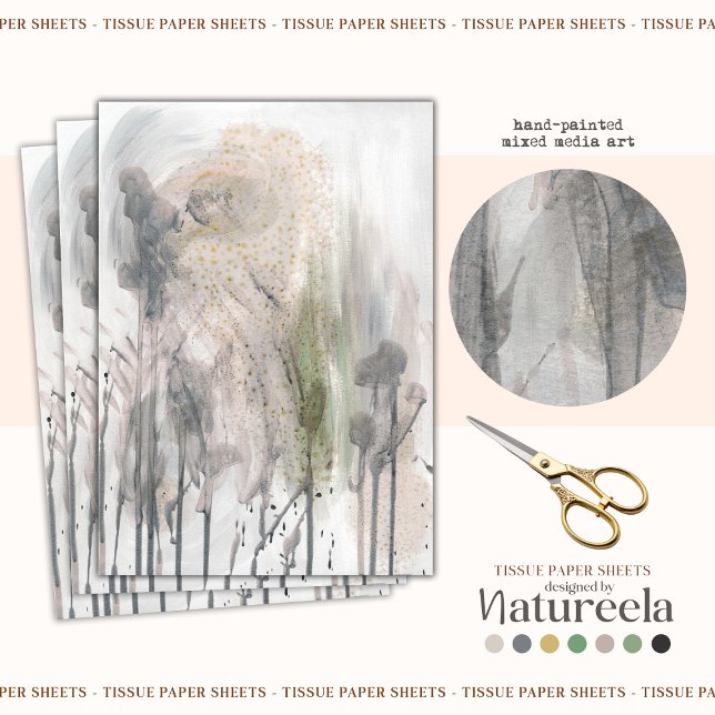 Papel de seda de decoupage gris abstracto elegante (Subido por el creador)