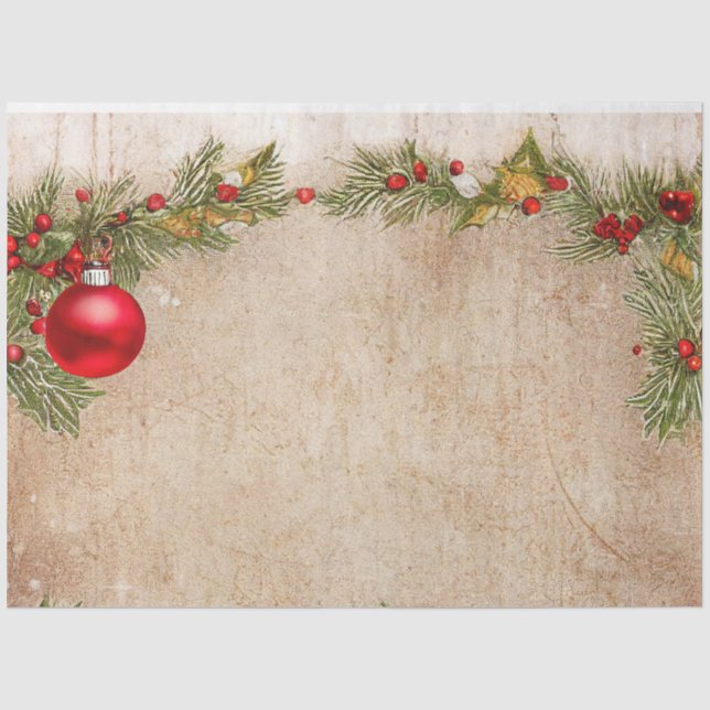 Papel de seda de diseño de Navidad Ole serie #7 (Anverso)
