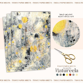 Papel de seda de diseño de textura artística abstr