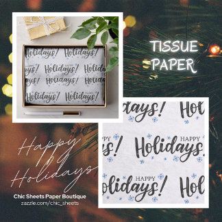 Papel de seda de diseño Felices Fiestas