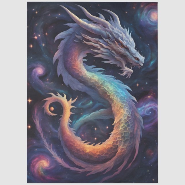 papel de seda de dragón cósmico (Anverso)