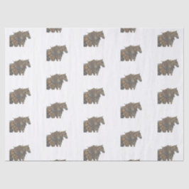 Papel de seda de equipo de caballos de tiro belgas