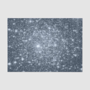 Papel de seda de estrellas azul acero oscuro