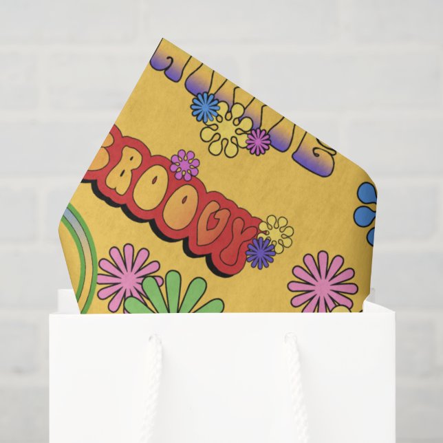 Papel de seda de fiesta con baldosas de patrón hip (Bolsa de regalo)