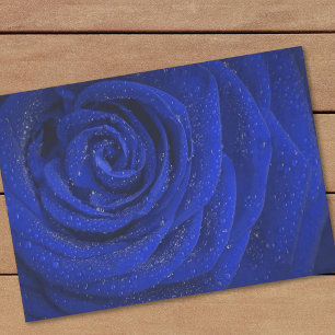 Papel de seda de flor de rosa azul elegante