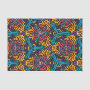 Papel de seda de flores caleidoscopio