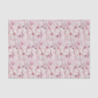 Papel de seda de flores de cerezo y notas musicale