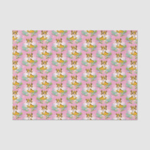 Papel de seda de gatitos atigrados naranjas juguet