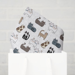 Papel de seda de gato, decoupage de gatito