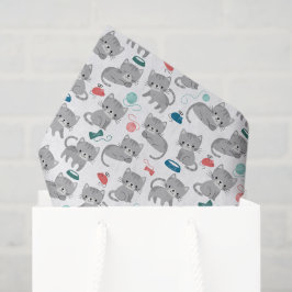 Papel de seda de gato, decoupage de gatito