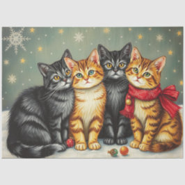 Papel de seda de gato lindo