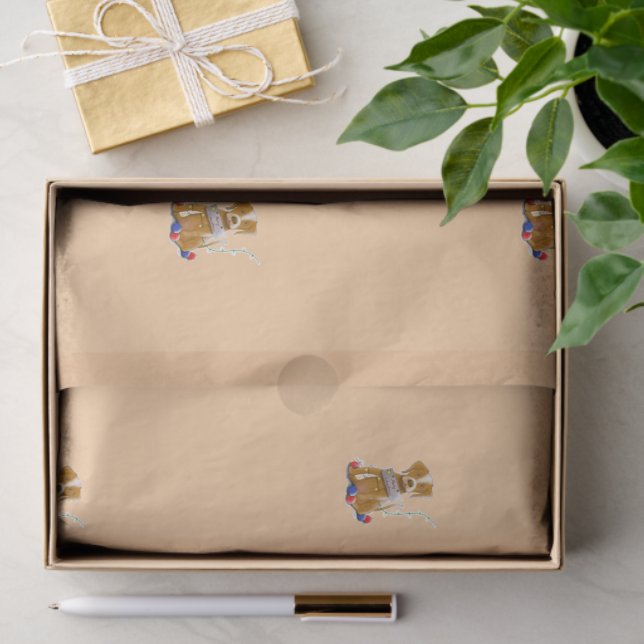 Papel De Seda DE/GB Seidenpapier Hund/Tissue paper dog (Regalo )